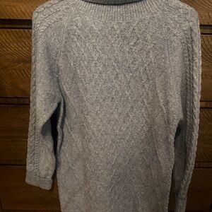 Cozy Cable Knit Sweater - light blue